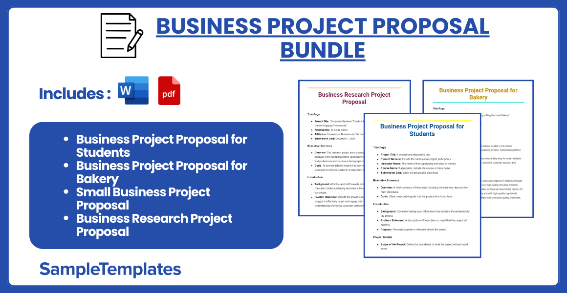 business project proposal bundle