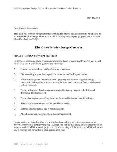 Free 9 Interior Design Contract Samples In Pdf Word