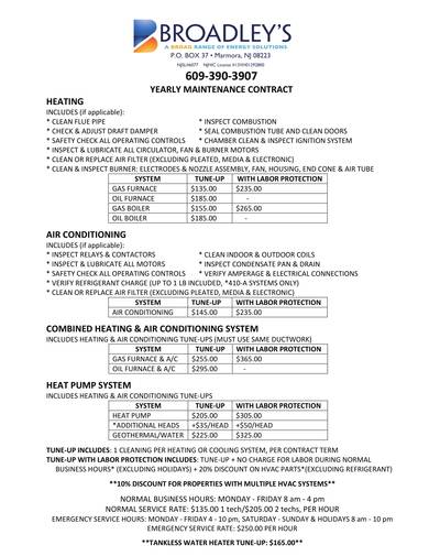 FREE 10 HVAC Maintenance Contract Samples In PDF MS Word