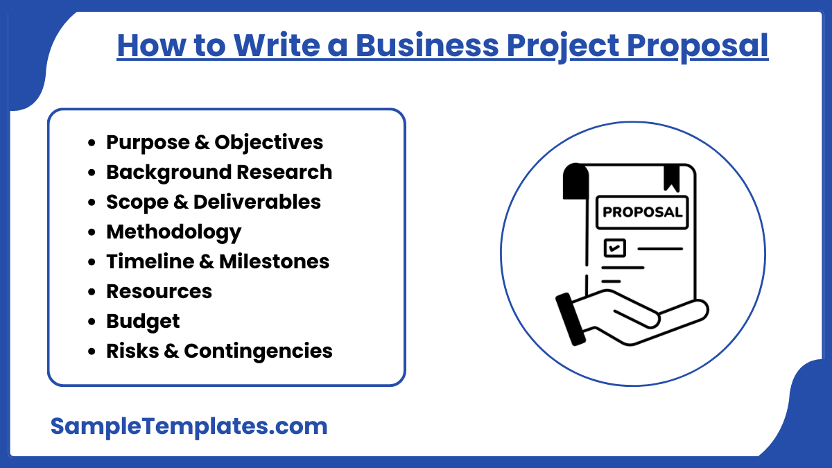 how to write a business project proposal