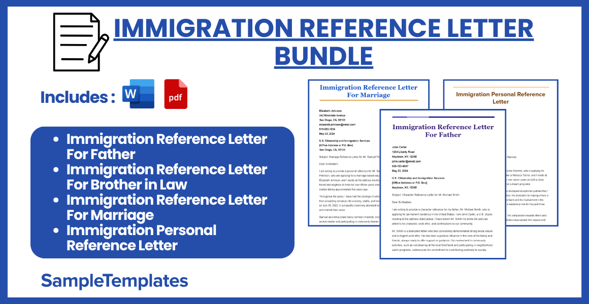 immigration reference letter bundle