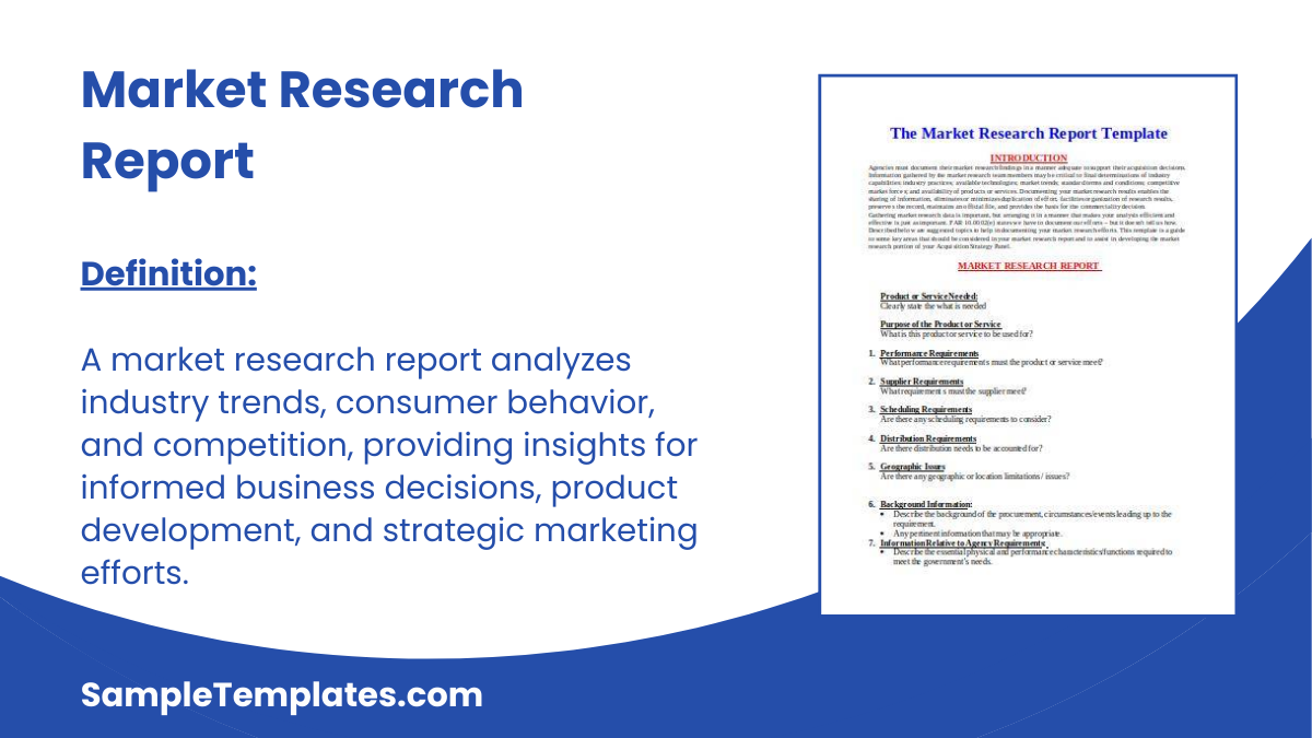 Market Research Report