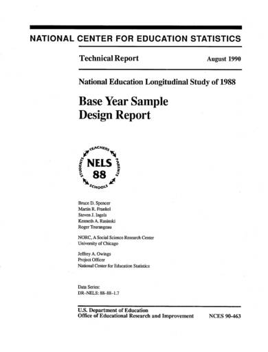 national education technical report sample
