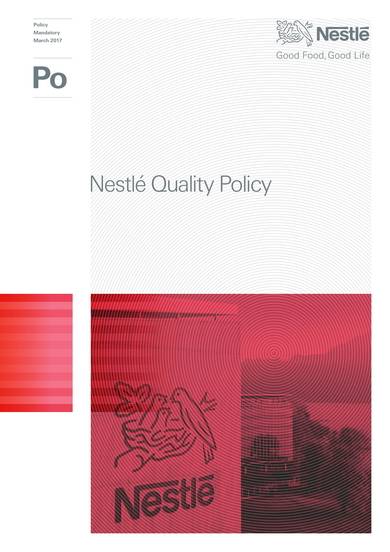 nestlé quality policy sample