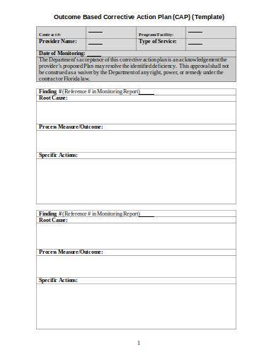 Free 9 Corrective Action Plan Samples In Pdf Ms Word