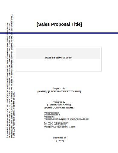 FREE 11 Product Sales Proposal Samples In PDF MS Word   Product Sales Proposal Template 