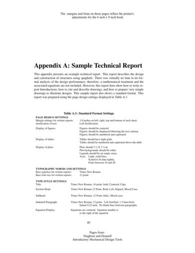 sample design and construction technial report