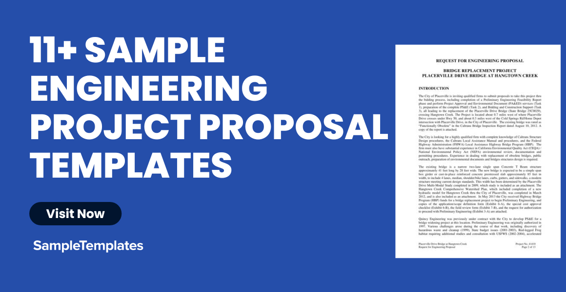sample engineering project proposal templates
