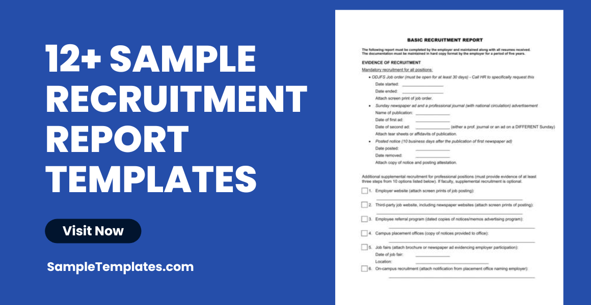 sample recruitment report template