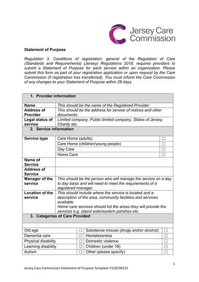 sample statement of purpose template for care 1