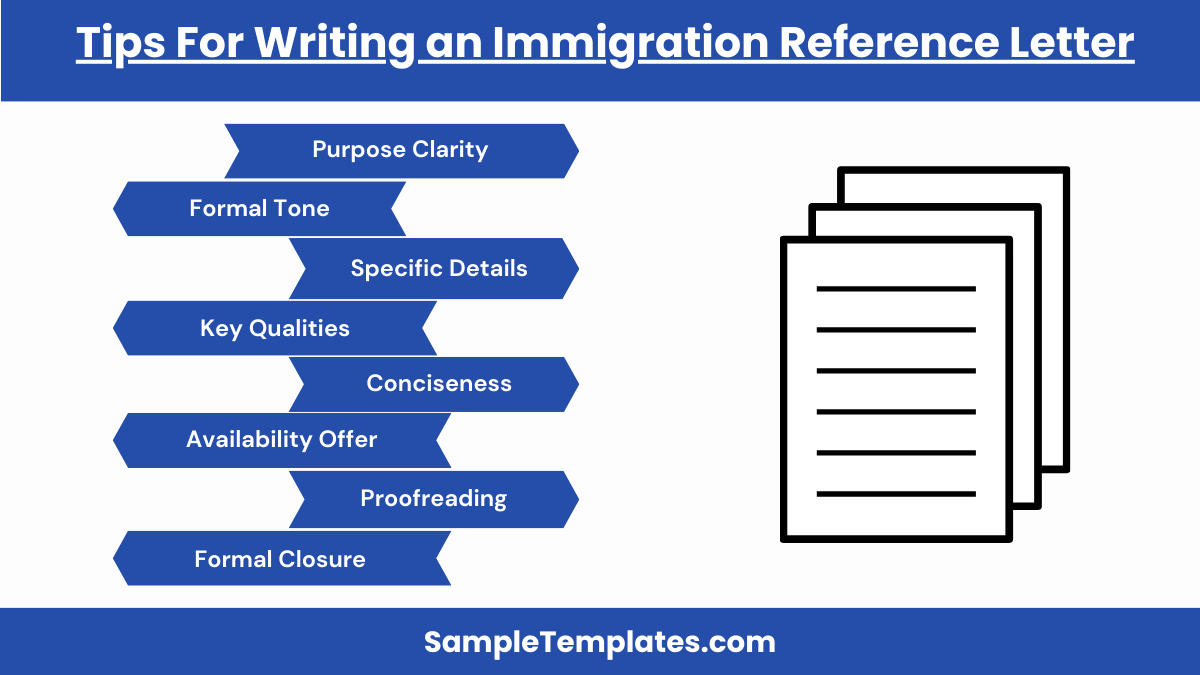 tips for writing an immigration reference letter