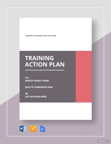 training action plan template