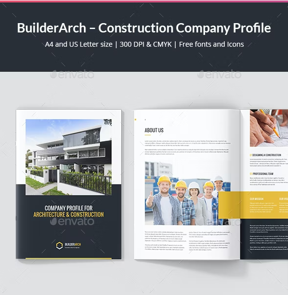 builderarch – construction company profile by artbart graphicriver