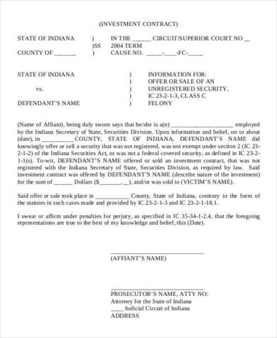 business investment agreement template