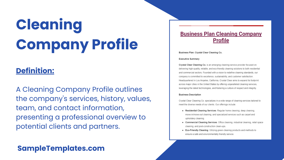 Cleaning Company Profiles