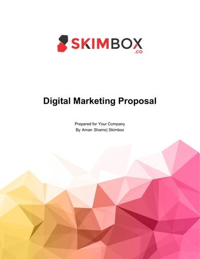 digital marketing proposal sample