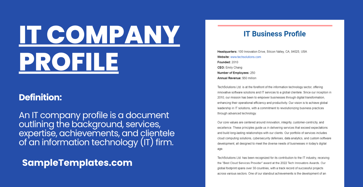 IT Company Profile