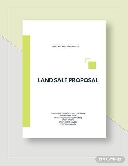 land sale proposal template