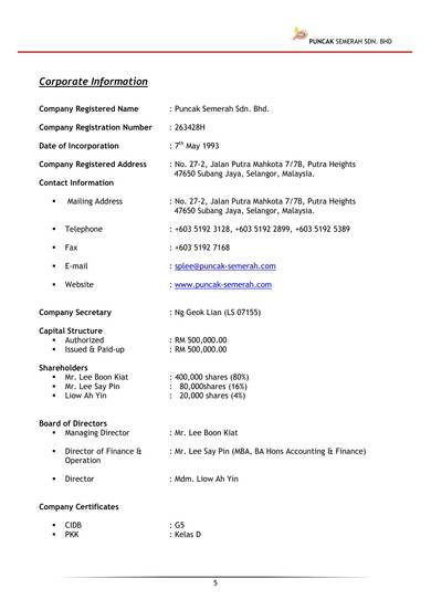 Company Profile Sample For Construction Company HQ Template Documents