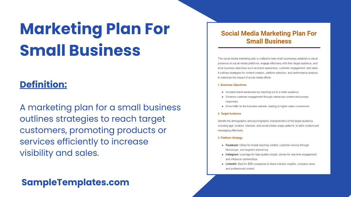 Marketing Plans For Small Business