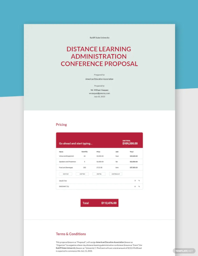 one page event proposal template1