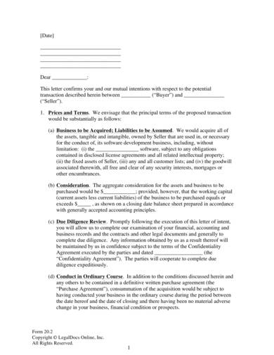 proposal letter to purchase a business