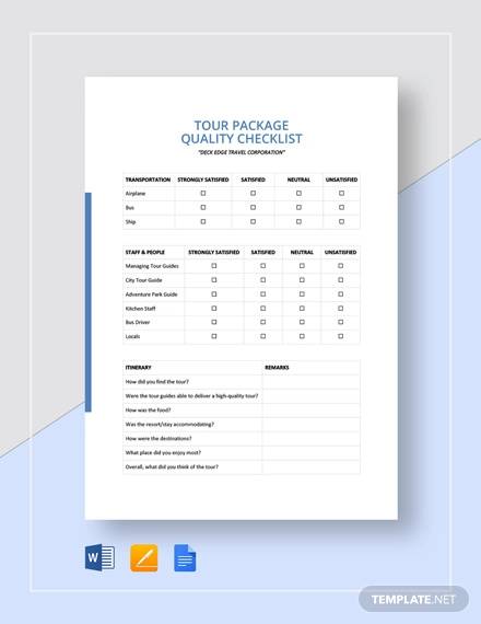 FREE 19 Quality Checklist Samples Templates In PDF MS Word 