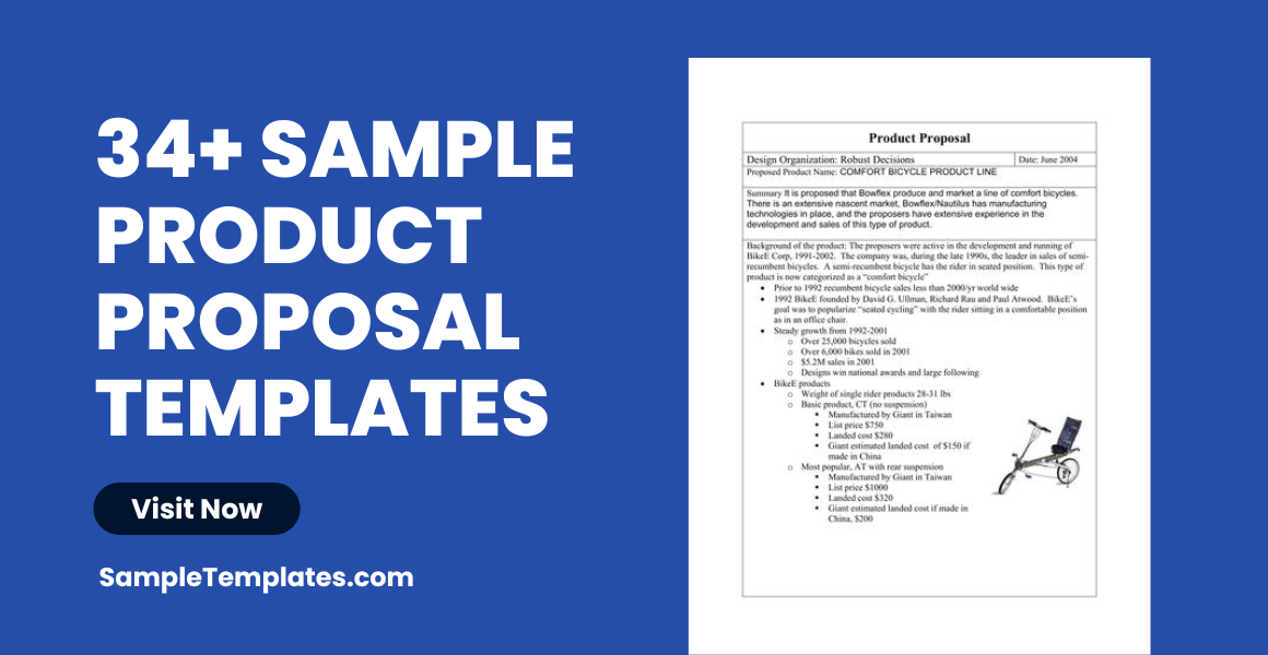 sample product proposal templates