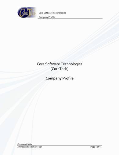software technologies company profile sample 01