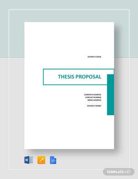 thesis proposal template