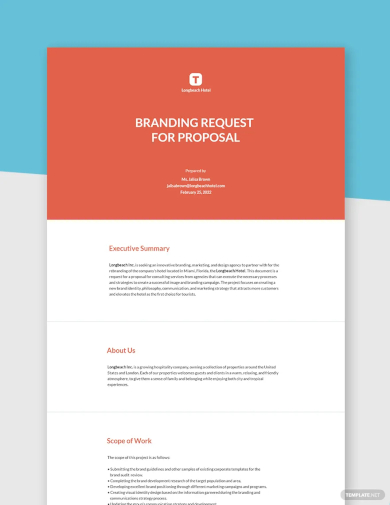 branding request for proposal template
