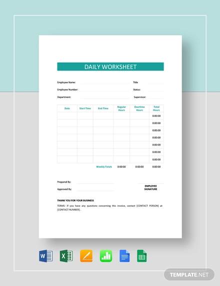 free-11-daily-worksheet-templates-in-pdf-ms-word