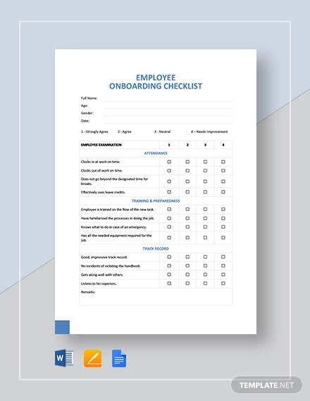 employee onboarding checklist template