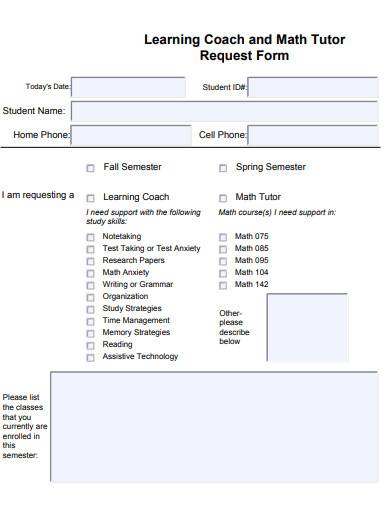 math tutor request form