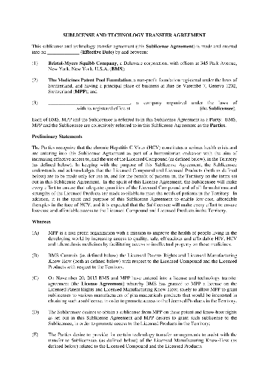transfer of patent rights agreement