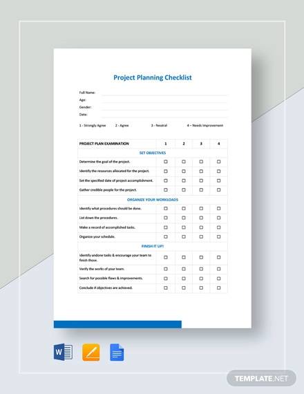 Project Checklist Template Download Printable Pdf Templateroller Photos 2317