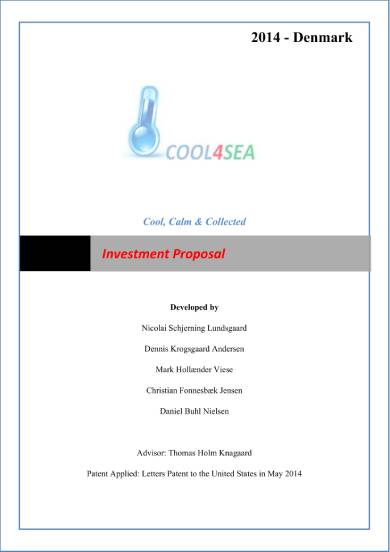 shipping investment proposal sample