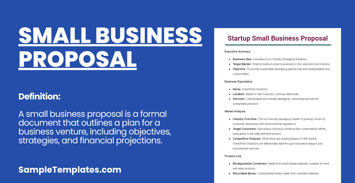 small business proposal