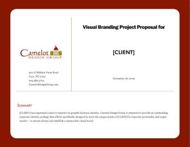 visual branding project proposal