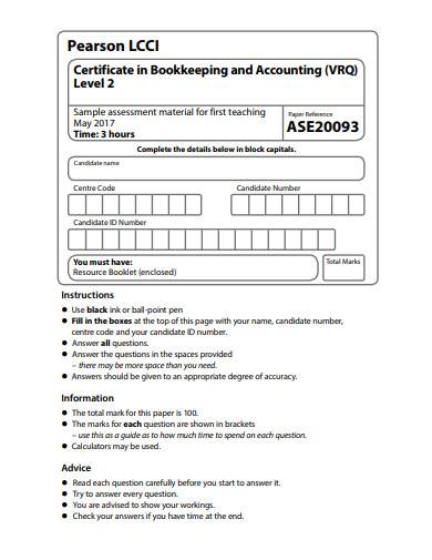 account bookkeeping sample1