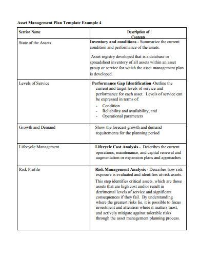 asset management policy template