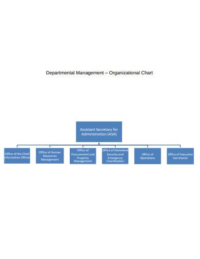 departmental organisation chart sample