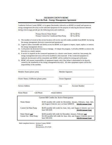 energy management agreement in pdf