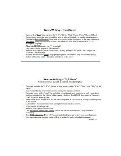 feature writing in pdf