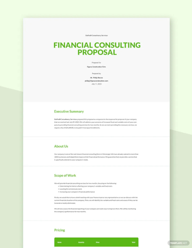 sample research proposal financial management