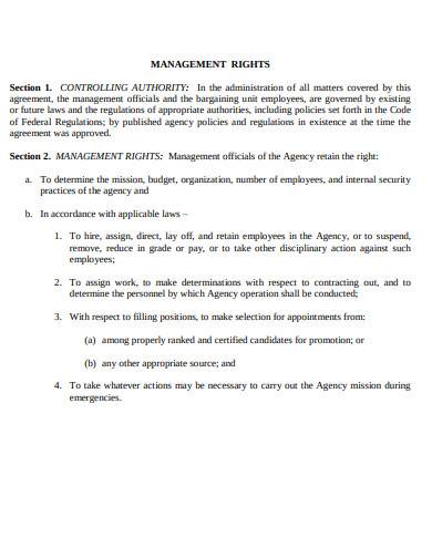 general labor management agreement sample