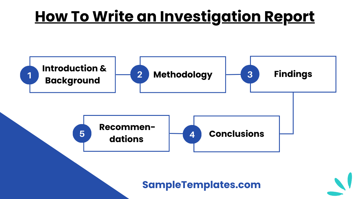 how to write an investigation report