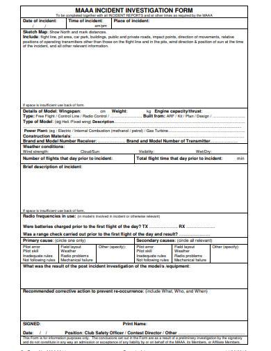 incident investigation form in pdf