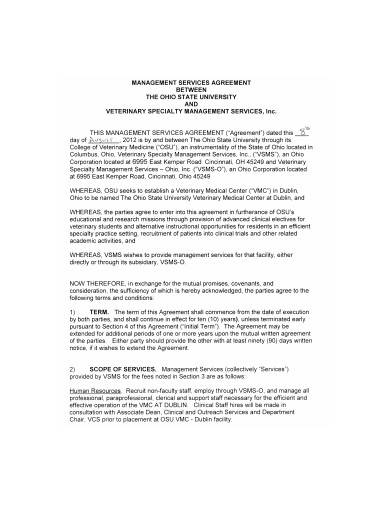 management services agreement in pdf