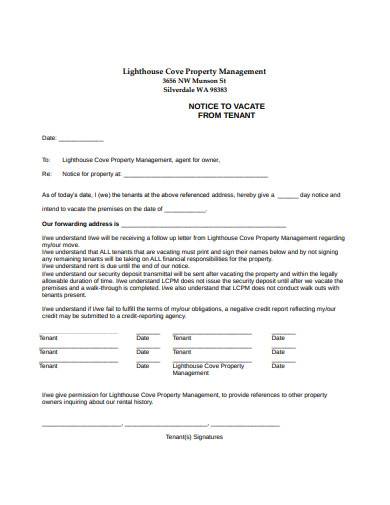property management notice template